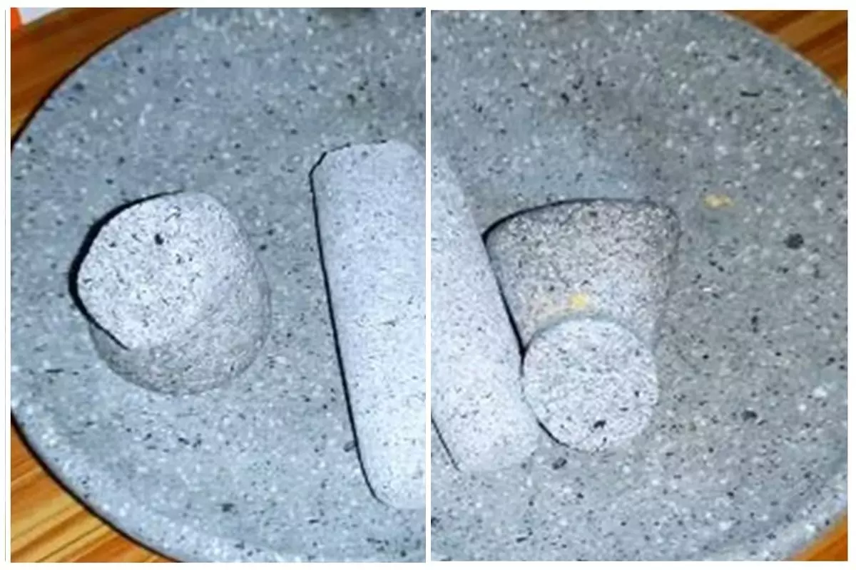 Trik mudah memperbaiki ulekan cobek batu patah cuma pakai 1 alat sederhana, dibuang sayang harga mahal