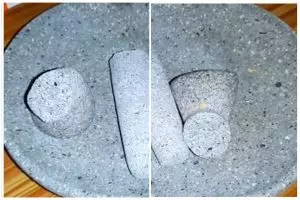 Trik mudah memperbaiki ulekan cobek batu patah cuma pakai 1 alat sederhana, dibuang sayang harga mahal