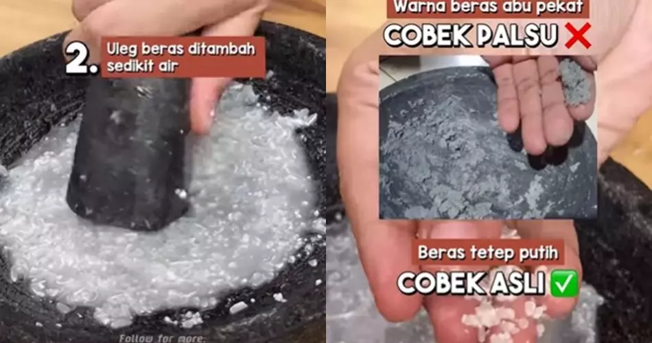 Bukan digerus garam, ini cara membedakan cobek batu asli © Instagram