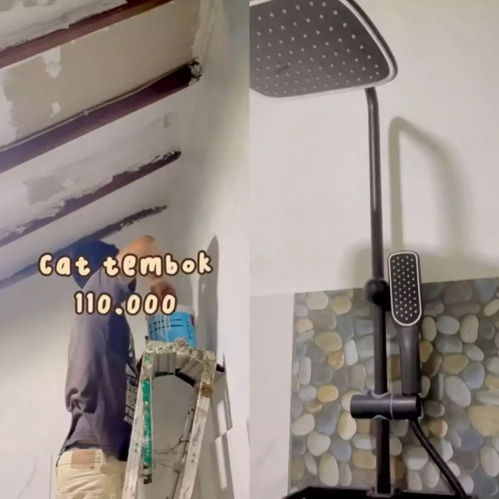 Kamar mandi kumuh berubah usai di make over TikTok Kamar mandi kumuh berubah usai di make over TikTok