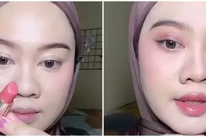 Jangan asal, ini trik pakai lip cream untuk blush on agar mudah di-blend dan tak ngeblok