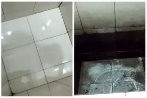 Trik simpel bersihkan kerak di dasar bak kamar mandi tanpa disikat, cukup ditambah 1 bahan dapur