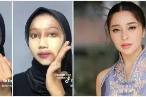 Hasilnya malah mirip Nikita Willy, transformasi wanita makeup wisuda ini awalnya nggak meyakinkan