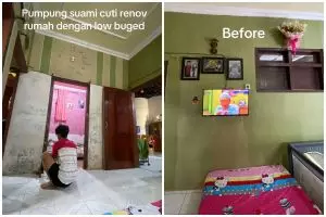 Renovasi rumah low budget modalnya Rp 3 jutaan, 10 potret hasilnya malah bikin netizen nggak percaya