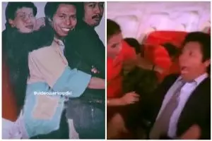 Semua lawakannya juara, begini 7 adegan lucu Dono pertama kali naik pesawat di film Itu Bisa Diatur