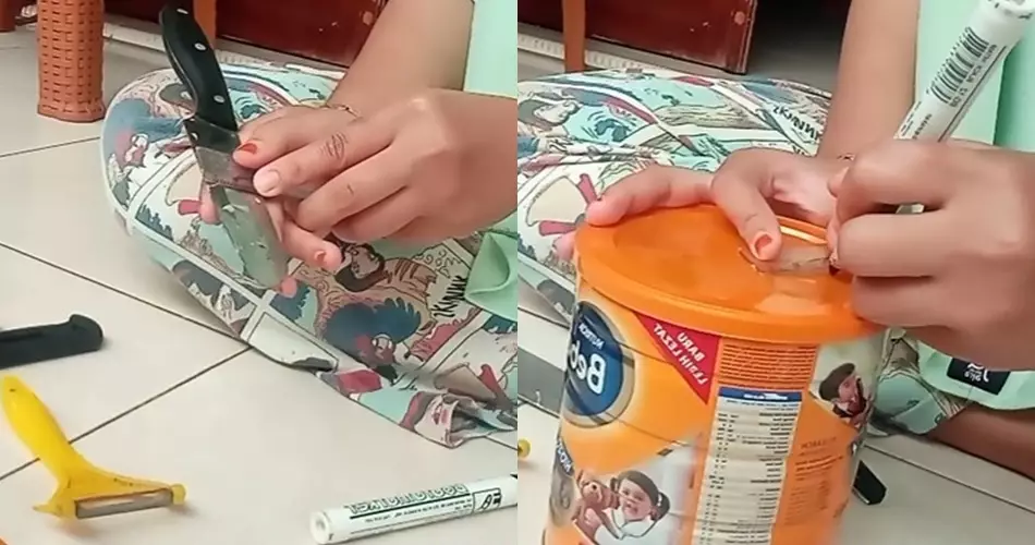 Cara bikin tempat penyimpanan pisau agar tak berantakan © YouTube Cara bikin tempat penyimpanan pisau agar tak berantakan © YouTube