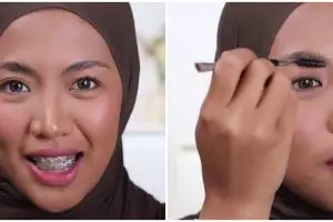 Transformasi wanita kulit sawo matang pakai blonde eyebrows ini hasilnya justru di luar dugaan