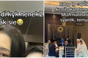 Bukannya cantik tapi malah mirip nenek-nenek, hasil makeup wanita ini jadi aneh cuma gegara alis