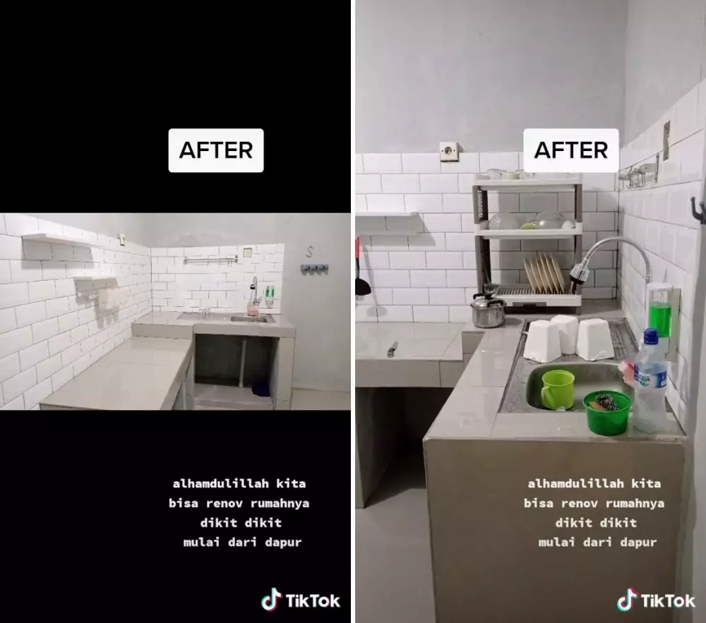 renovasi dapur 70an © TikTok
