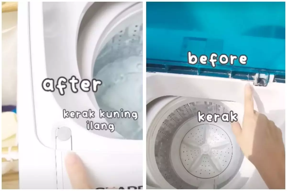 Trik mudah membersihkan kerak di mesin cuci tanpa perlu dibongkar ini hanya pakai 3 bahan dapur