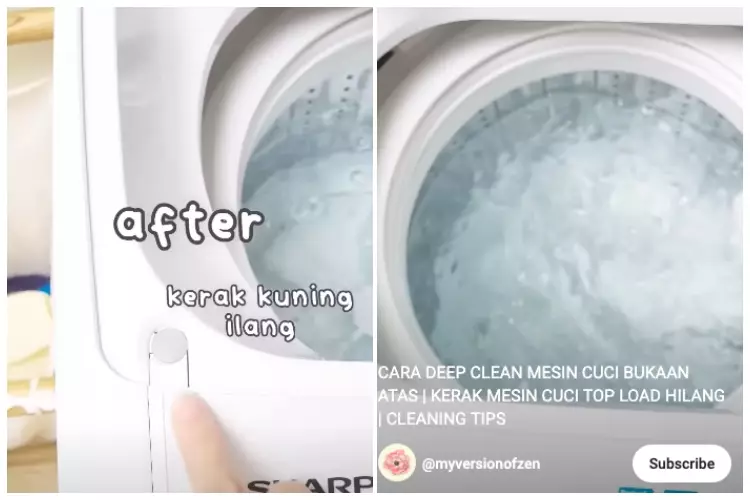 cara membersihkan mesin cuci 3 bhn dapur © 2023 brilio.net