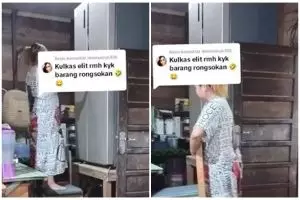 Dihujat punya kulkas elit tapi rumah penuh rongsokan, 9 potret dapur kayu ini penataannya bikin salfok