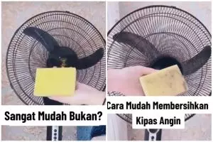 Trik bersihkan debu kipas angin tanpa perlu dibongkar cuma dalam 5 menit, andalkan 3 bahan dapur