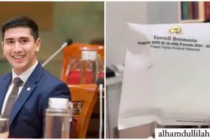 Verrell Bramasta bagi-bagi THR ke karyawan, tebal isi amplopnya bikin salah fokus