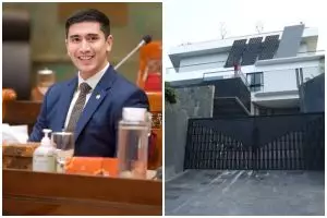 Jadi anggota DPR punya rumah Rp50 M, 9 potret kamar mandi Verrell Bramasta ini unik ada TV