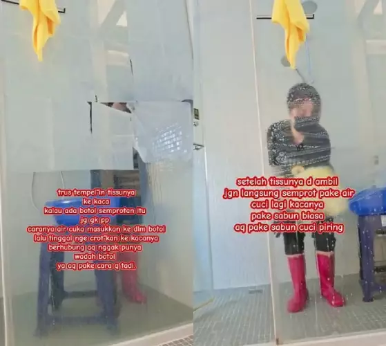 hilangkan noda jamur kaca kamar mandi 1 jam © YouTube hilangkan noda jamur kaca kamar mandi 1 jam © YouTube