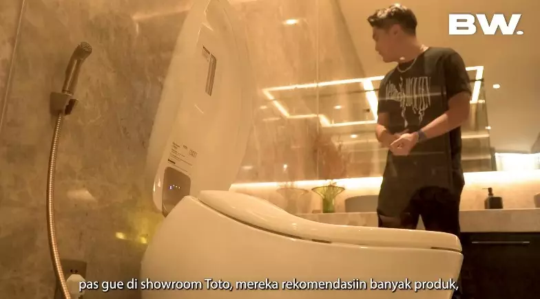 kamar mandi Boy William canggih © YouTube