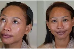 Wanita sawo matang dirias MUA jadi manten ini manglingi, hasil akhirnya malah mirip Rossa