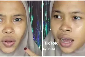 Perubahan wajah wanita setelah dirias ini bikin nggak bisa berkata-kata, bukti makeup itu ajaib