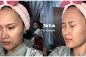 Hasil makeup wanita ini disebut mirip Cut Meyriska, imbas nekat rias wajah sendiri saat menikah
