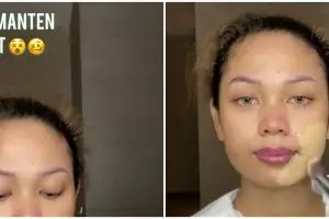 Hasilnya malah mirip Aurel Hermansyah, wanita ini dirias jadi manten Jawa selama 30 menit