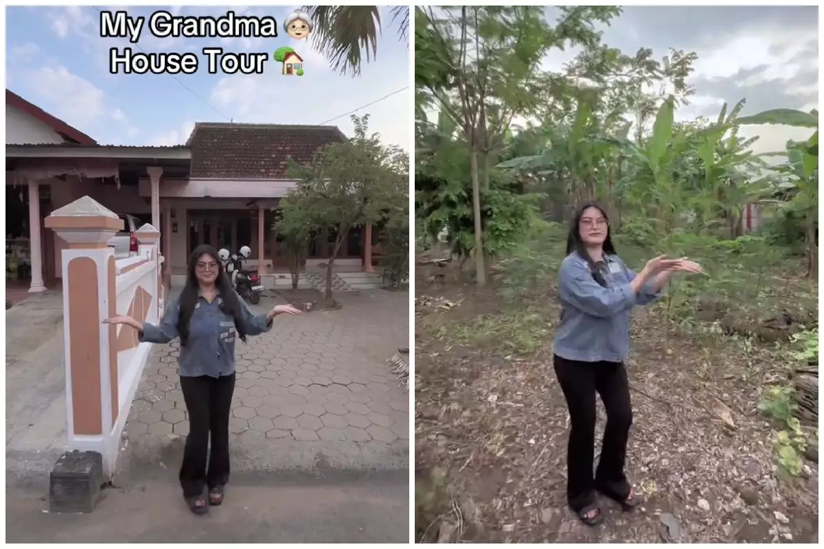 Wanita ini spill penampakan rumah neneknya, 11 potretnya meski sederhana luasnya setara satu komplek