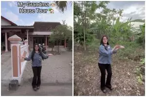 Wanita ini spill penampakan rumah neneknya, 11 potretnya meski sederhana luasnya setara satu komplek