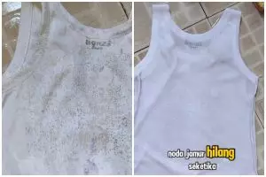 Trik ampuh hilangkan bintik hitam jamur pakaian tanpa dikucek, gunakan 1 bahan dapur noda auto enyah