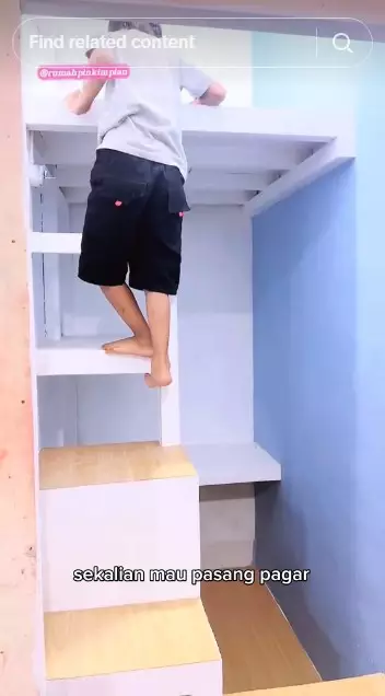 Gudang kumuh dimakeover jadi kamar anak © TikTok