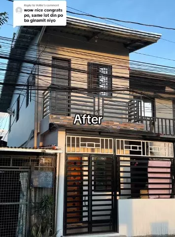 Rumah seng bak gudang rongsok direnovasi © TikTok