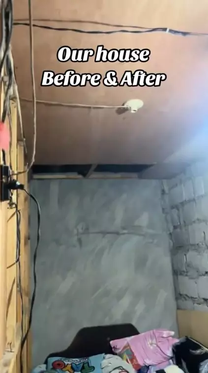 Rumah seng bak gudang rongsok direnovasi © TikTok