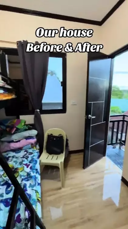 Rumah seng bak gudang rongsok direnovasi © TikTok