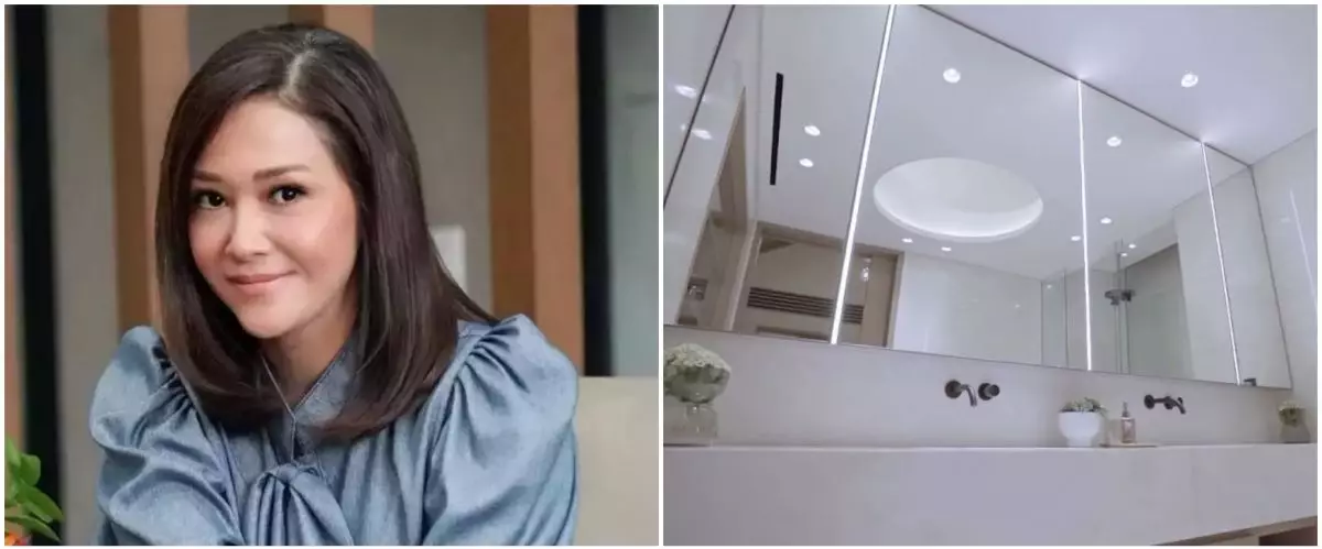 Rumahnya berkonsep ala vila di Afrika, 9 potret kamar mandi Maia Estianty ini dilengkapi AC central