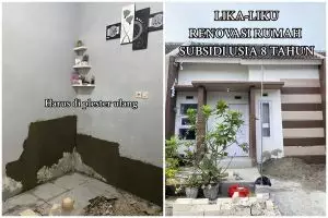 Rumah subsidi dimakeover usai 8 tahun dihuni, 11 potret renovasinya bukti semua glow up pada waktunya