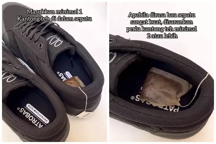 sepatu bau pakai ampas teh © 2024 brilio.net