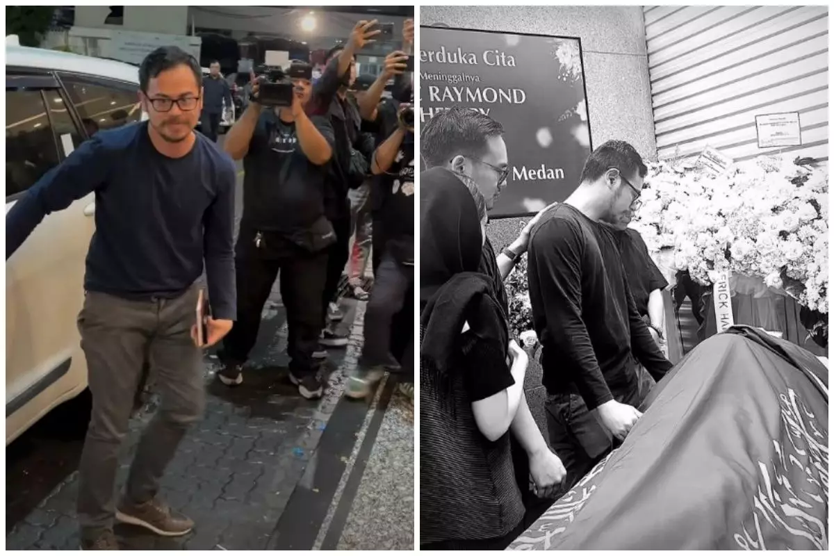 9 Potret Surya Sahetapy ngaji di samping jenazah Ray Sahetapy usai tiba dari USA, penuh ketegaran