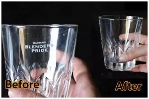 Trik mudah hapus sablon di gelas kaca cuma pakai air mengalir, hasilnya auto kinclong