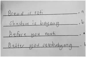 22 Jawaban lucu pakai bahasa Inggris ini bikin guru bingung mau kasih nilai