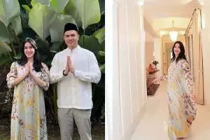7 Potret Elma Agustin rayakan Lebaran pertama sebagai mualaf, penuh kebahagiaan