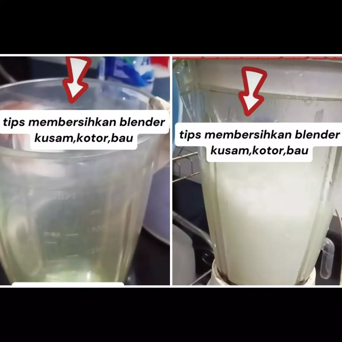 Cara bersihkan gelas blender kusam dan bau pakai bahan dapur, cuma butuh 5 menit