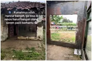 Vibes awal bak rumah hantu, 9 potret rumah nyaris runtuh direnovasi jadi modern hasilnya bikin kaget