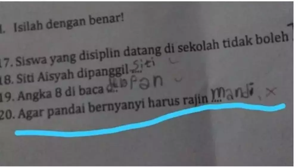 jawaban lucu soal bahasa © berbagai sumber jawaban lucu soal bahasa © berbagai sumber