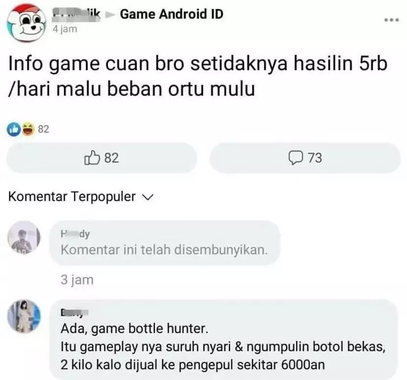 jawaban warganet di kolom komentar © Instagram