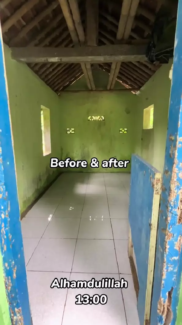 anak muda renovasi masjid kumuh © TikTok anak muda renovasi masjid kumuh © TikTok