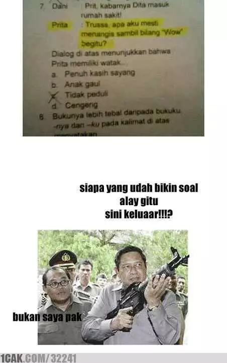 pilihan ganda jawaban kocak © 2025 berbagai sumber