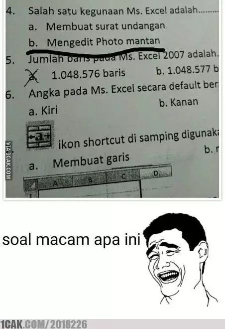 pilihan ganda jawaban kocak © 2025 berbagai sumber