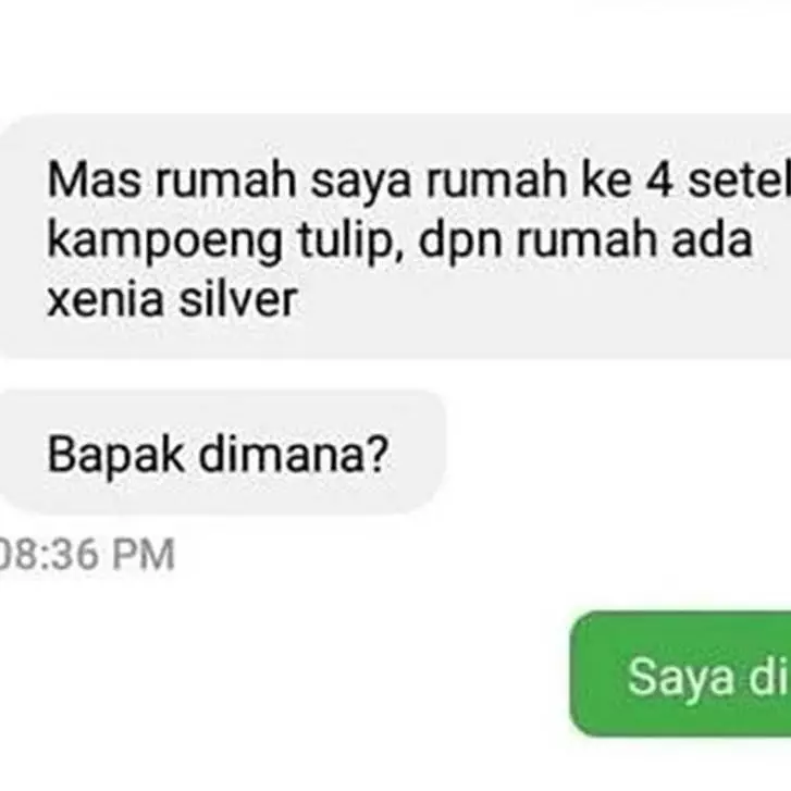 11 Jawaban lucu driver ojek online ditanya posisi ini bikin customer gigit jari