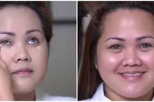 Pipi tembem jadi tirus dengan dagu ramping, transformasi pengantin dirias MUA ini bak beda orang