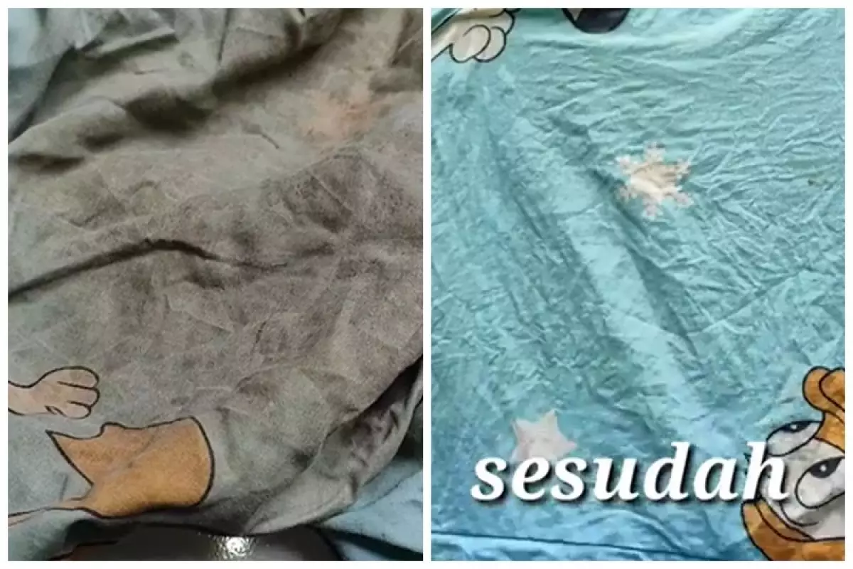 Trik mencuci sarung bantal kucel jadi bersih seperti baru dan wangi, pakai tambahan 1 bahan dapur