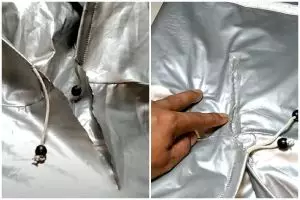 Trik mudah memperbaiki jas hujan robek tanpa perlu dijahit, cuma modal 2 alat sederhana